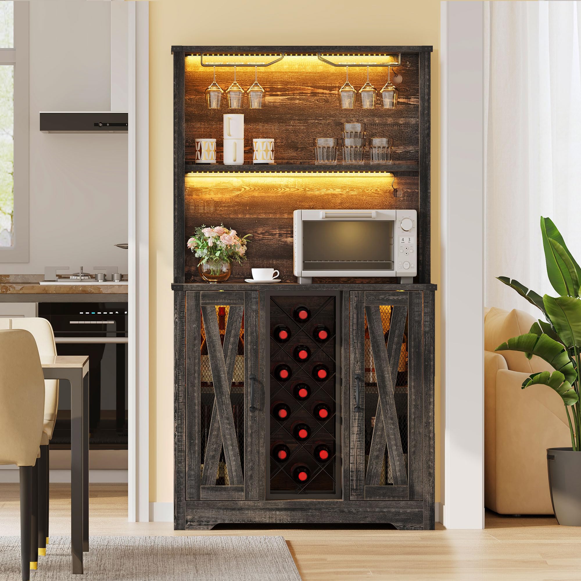 ★ Private Bar Counter Set Amazon.com: Yaheetech Round Bar Table, Adjustable Height and